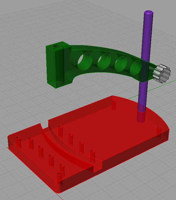 CAD Drawing of a Bench Tapper